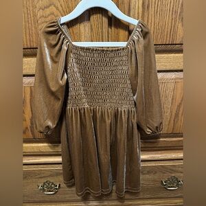 Old Navy Tan Velvet Dress